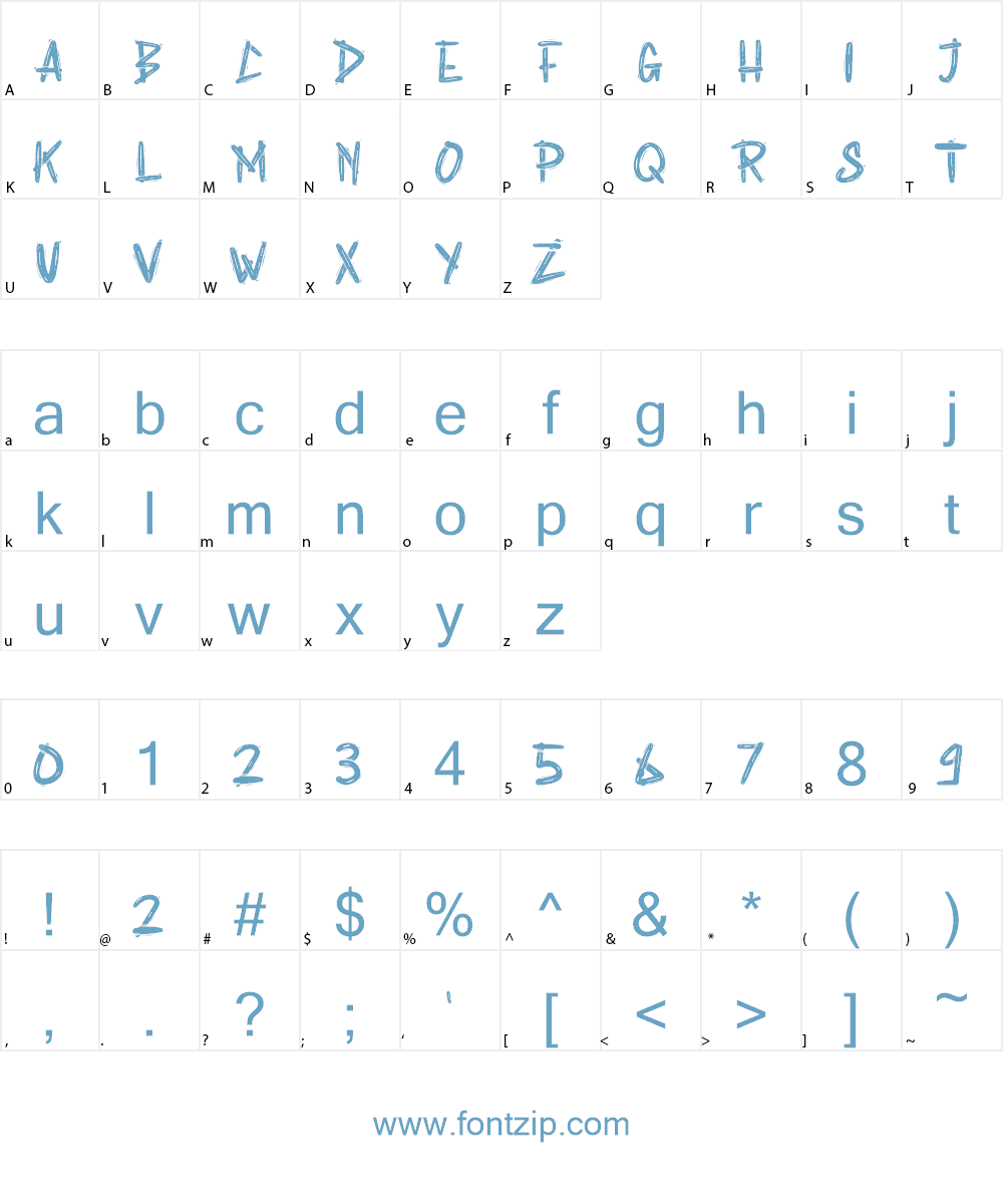 Rabsy Font Character